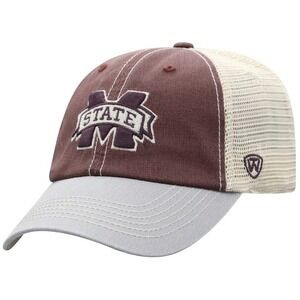 Mississippi State Bulldogs Top of the World Offroad Trucker Snapback Hat Maroon